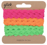Glick Neon Decorative Ribbon 3 x 1.5m